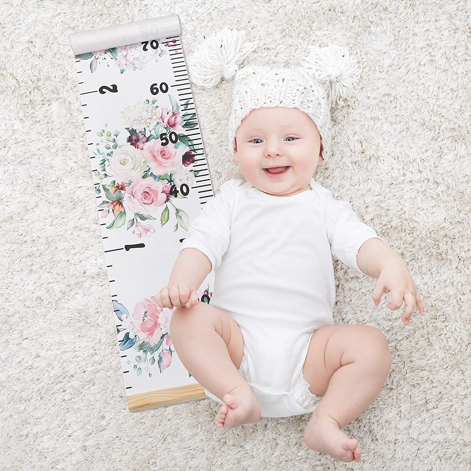 BESSLEE growth chart displayed as nursery decor in a kid's room