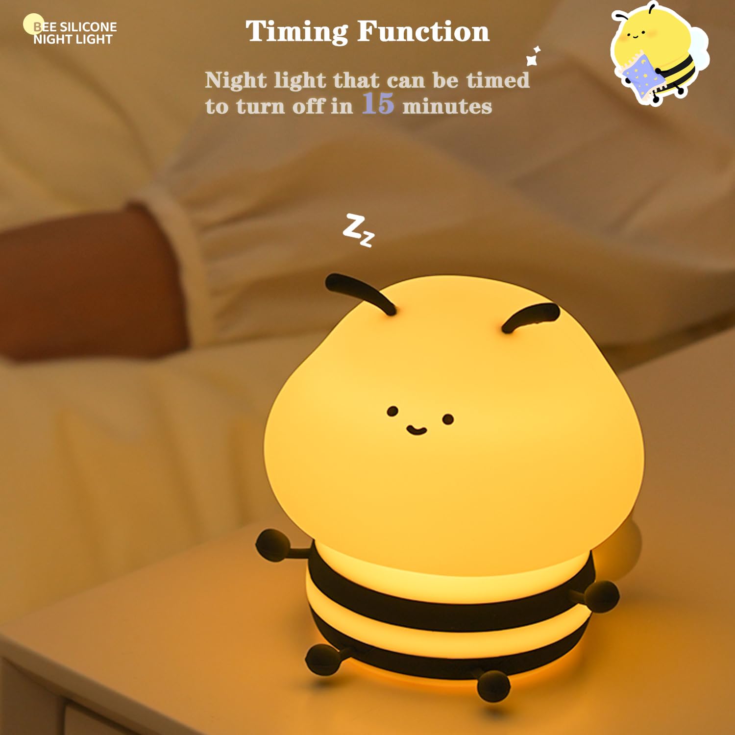 Bestfaith bee night light gift packaging ideal for kids gifts.