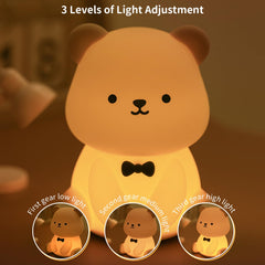 Bestfaith teddy bear night light rechargeable via USB for easy charging