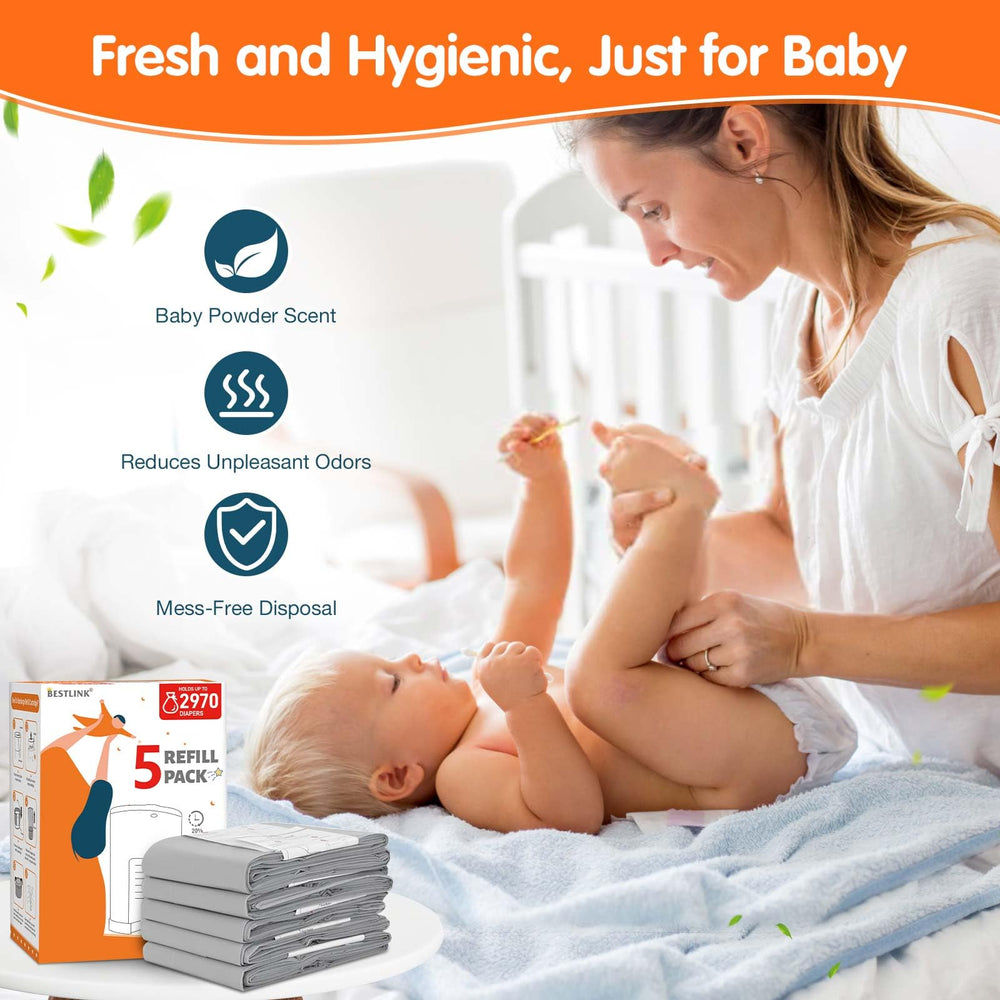 BestLink baby powder-scent refill delivers gentle freshness.