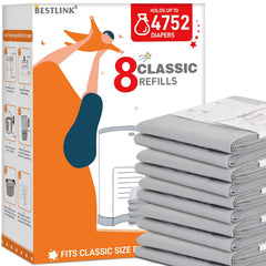 BestLink refill compatible with Dekor Classic shows a precise fit for mess-free diaper disposal.