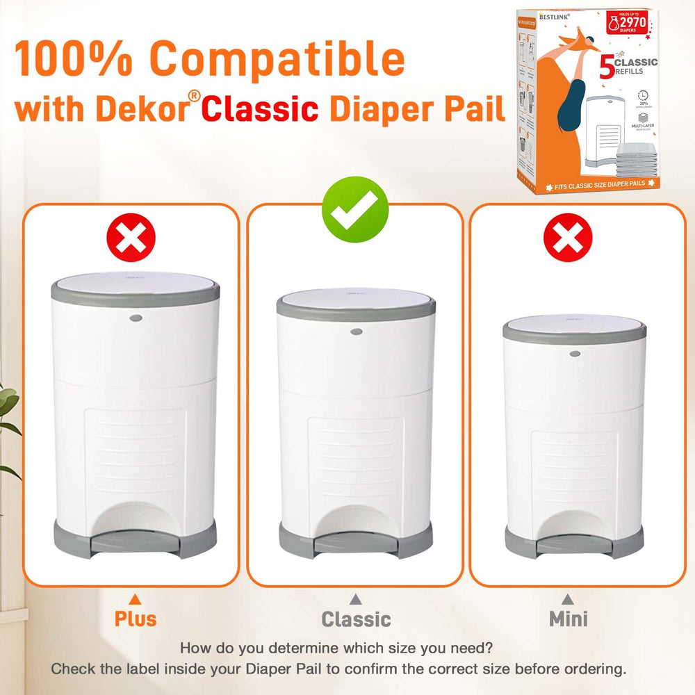 BestLink Dekor Classic extended-length bags showing increased capacity