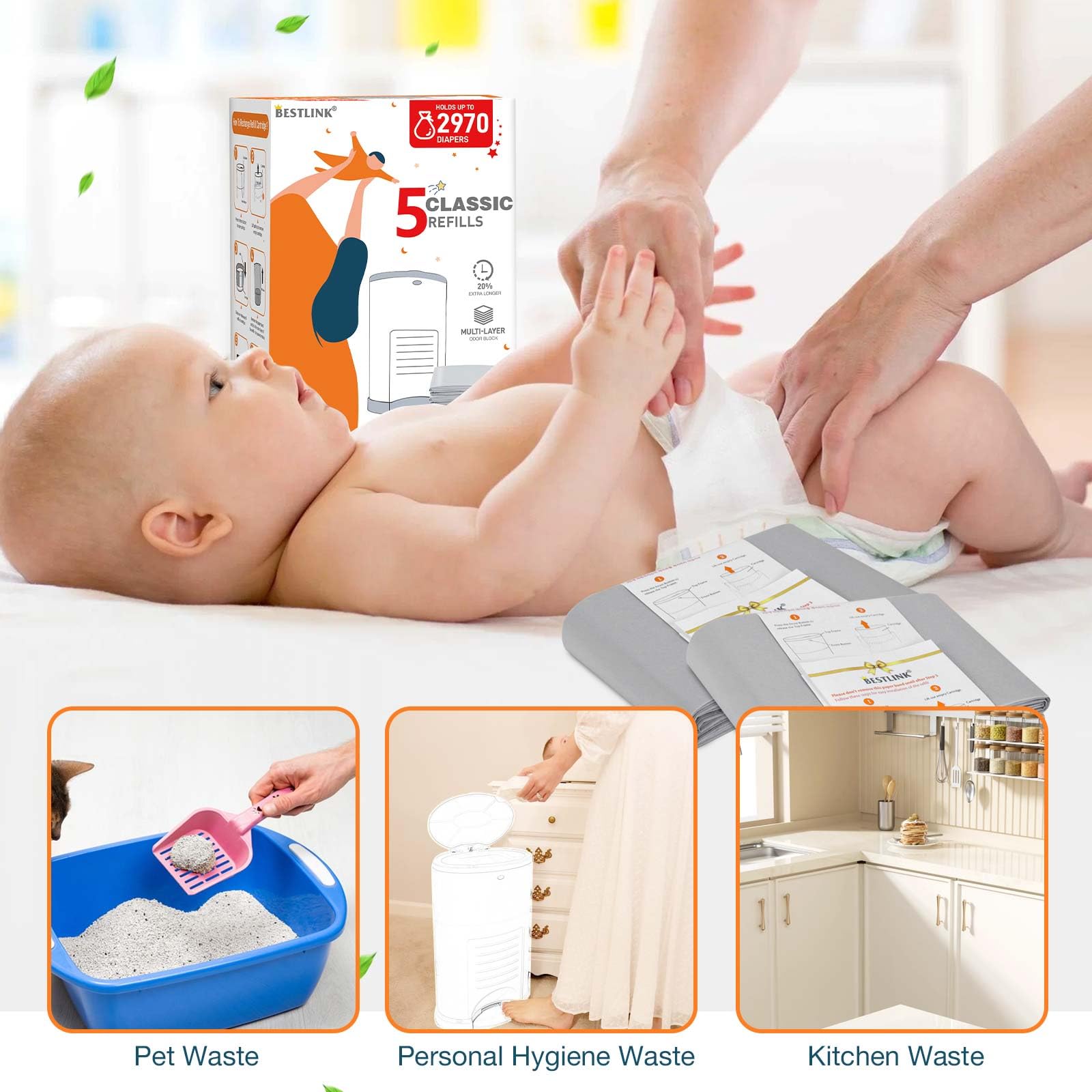 BestLink refills deliver months of hassle-free disposal in nursery