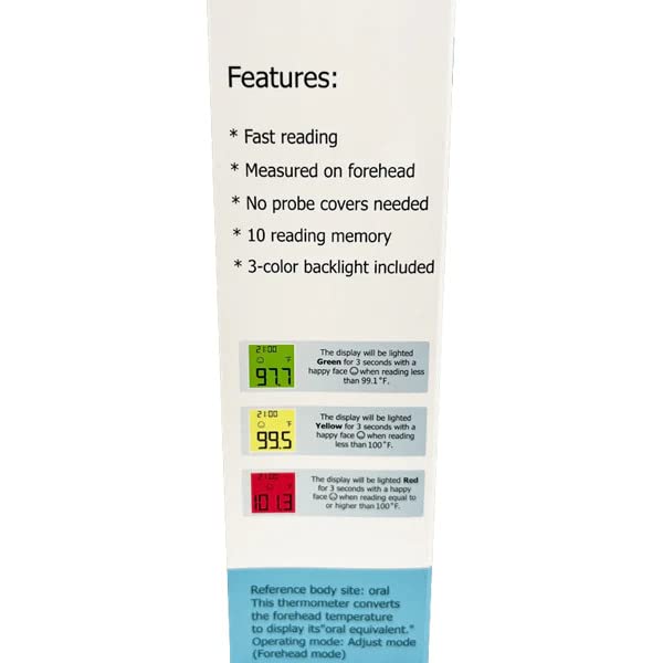 Bestmed thermometer memory stores up to 10 readings for tracking