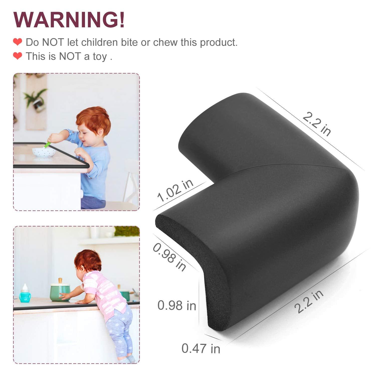 BESTORE corner guards pack showing corners and edges included.