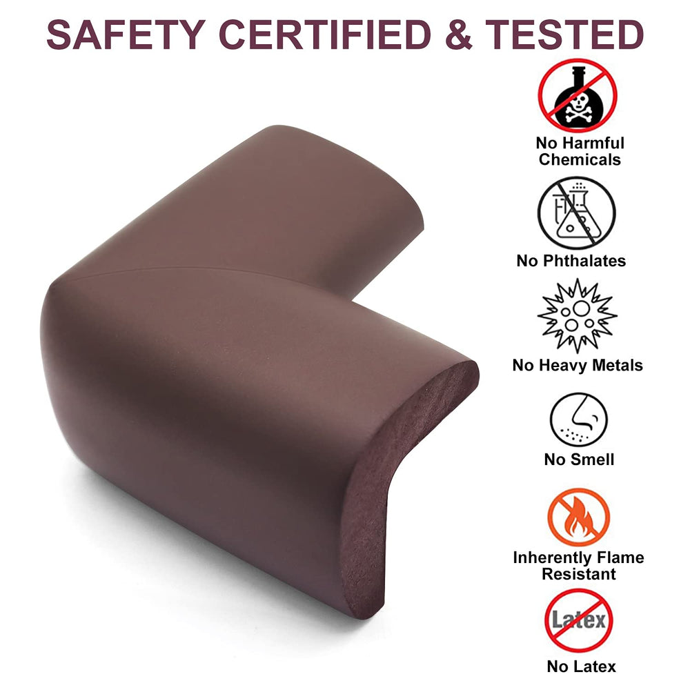 BESTORE thick foam bumper cushions kids from sharp furniture edges.