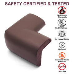 BESTORE thick foam bumper cushions kids from sharp furniture edges.