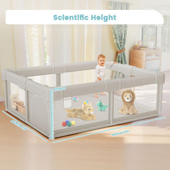 Besuhot Baby Playpen soft-edge-wrap protecting little ones from pinches