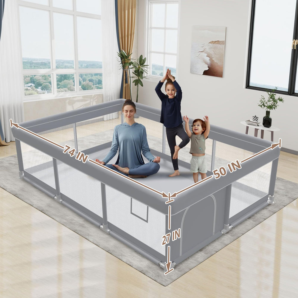 besuhot playpen anti-slip suction cups keep unit stable on floors