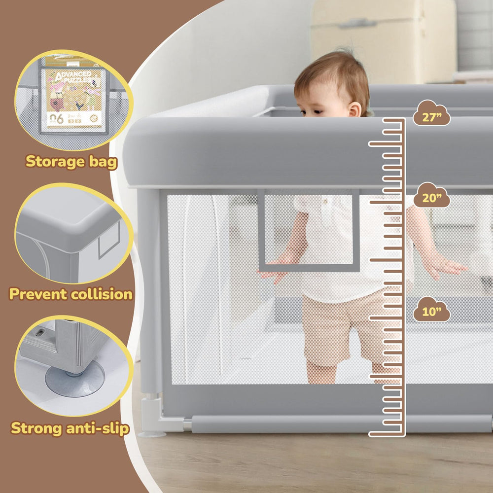 besuhot playpen encrypted Oxford fabric is non-toxic and easy to clean