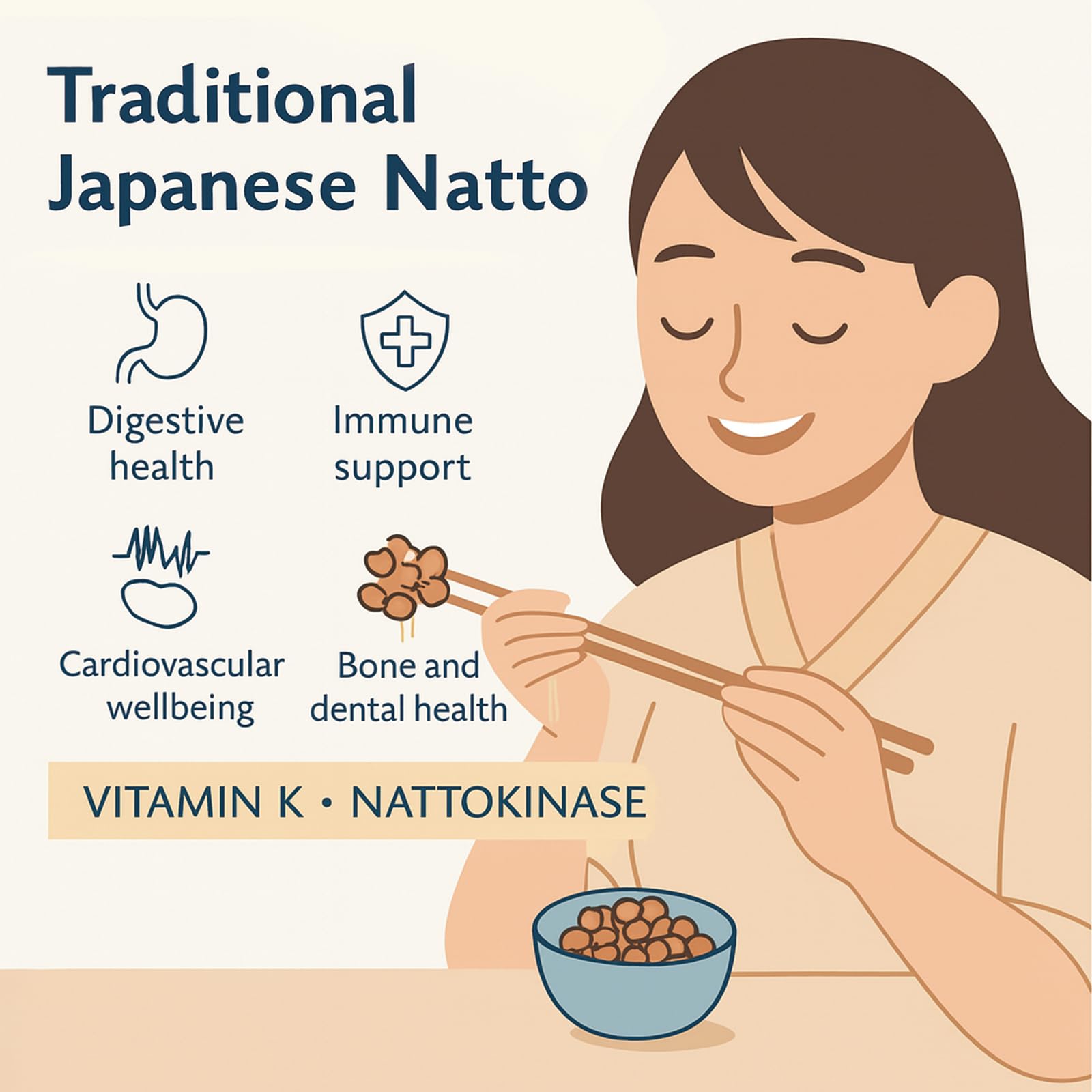 Besway Natto Powder sprinkled on a rice bowl for umami and nutrition.