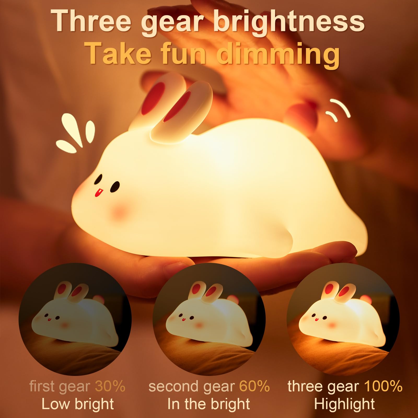 Beszeith BPA-free silicone night light safe for children