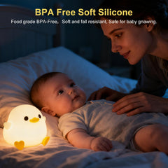 Beszeith DoDo Duck night light USB charging view highlights rechargeable convenience