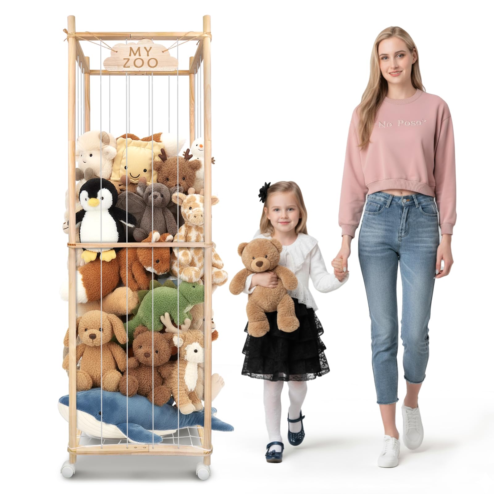 BETBEM storage zoo helps keep playroom neat and organized