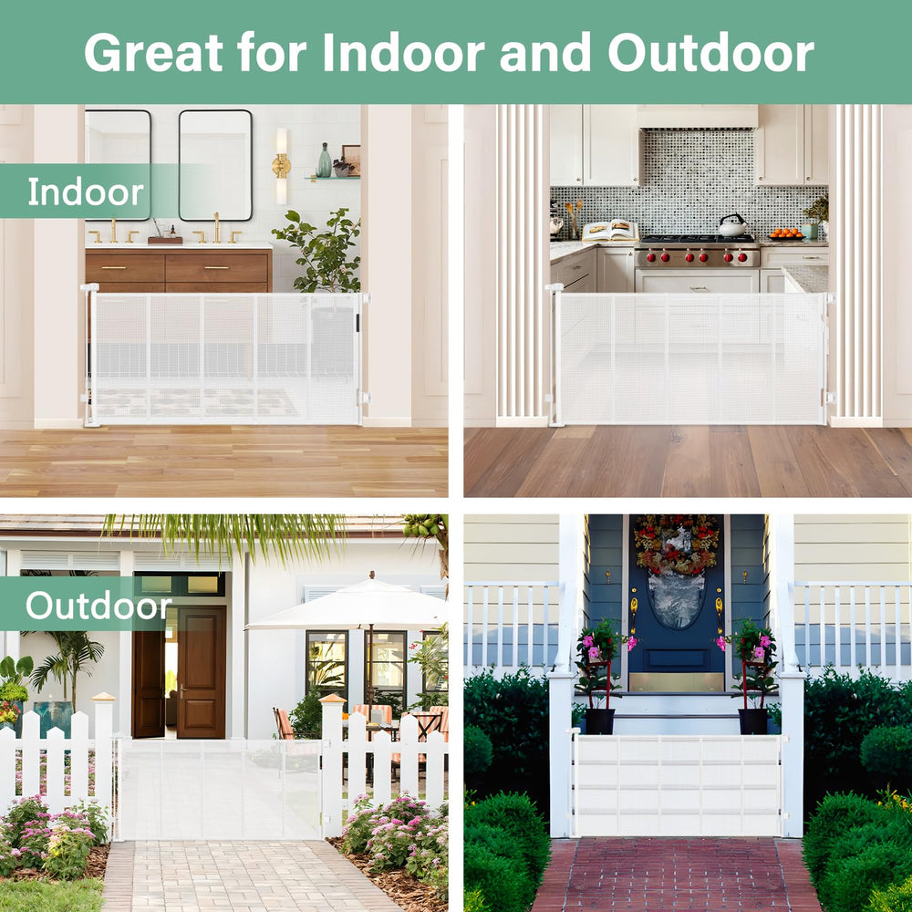 BETERTEK baseboard-compatible gate slides to fit different baseboards.