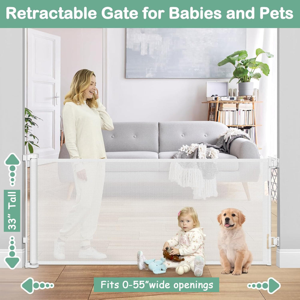 BETERTEK dog gate mesh close-up shows scratch-resistant fabric.