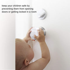 BETERTEK door knob safety cover upgraded snaps enable tool-free secure setup.