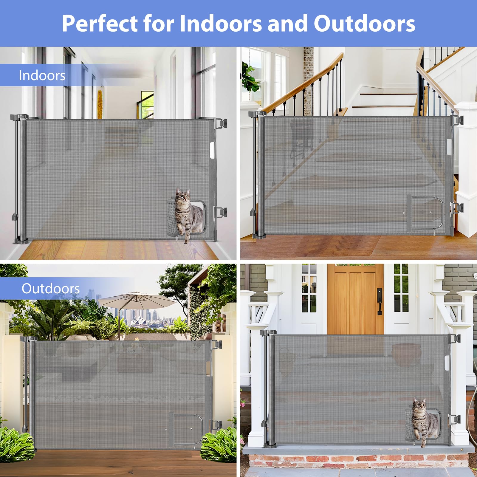 BETERTEK indoor outdoor gate on deck demonstrates versatile use.