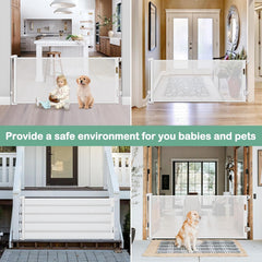 BETERTEK indoor-outdoor gate in outdoor space for versatility.
