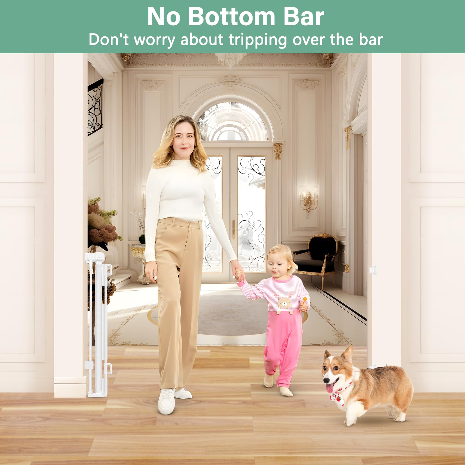 BETERTEK no-trip-bar design minimizes tripping hazards at doorways.