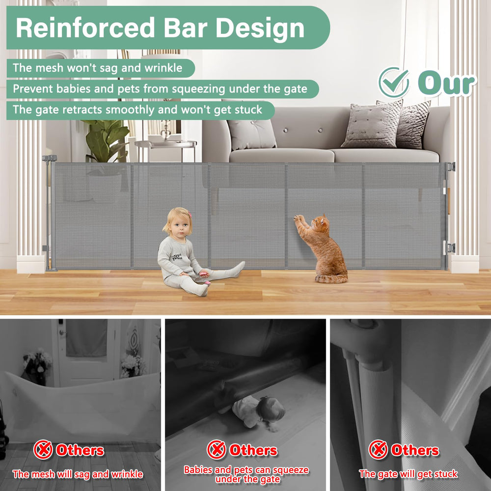 BETERTEK soft mesh minimizes scratches and resists climbing by kids and pets.