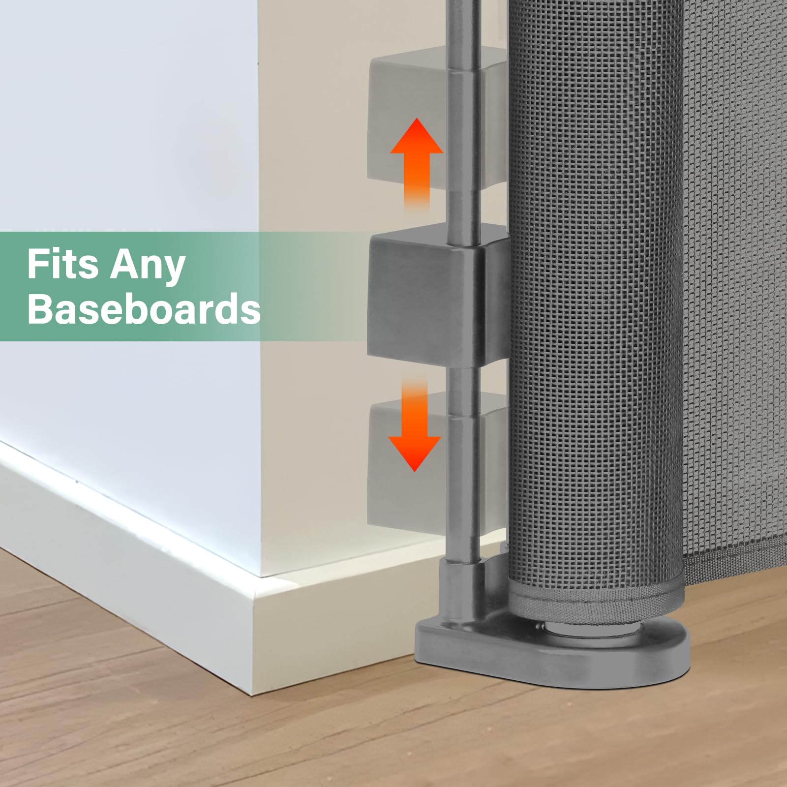 BETERTEK step-over gate ideal for homes with roaming toddlers and small dogs.