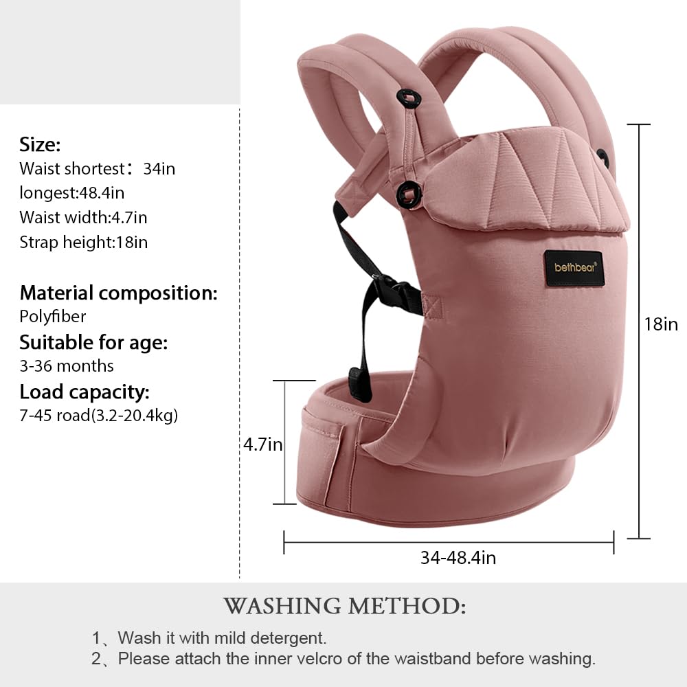 BethBear foldable neck support pad for peaceful naps in pink