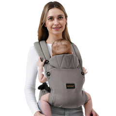 BethBear baby carrier linen fabric provides breathable comfort for all-day wear
