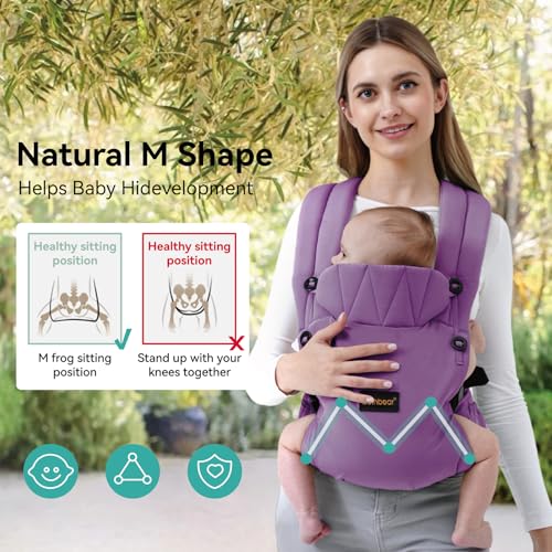 BethBear baby carrier X-shaped back design distributes weight for comfort.