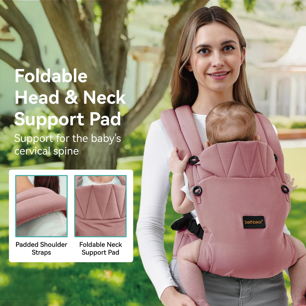 BethBear X-shaped back distributes weight for comfort in pink