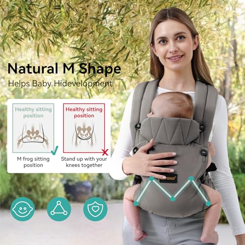 BethBear baby carrier features X-shaped back for balanced weight distribution