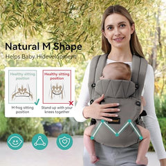 BethBear baby carrier features X-shaped back for balanced weight distribution