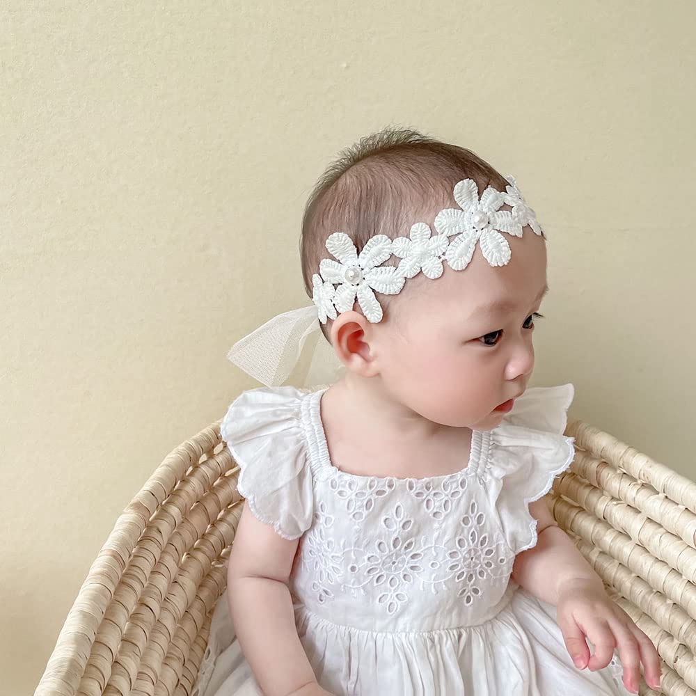 Bethynas lace bow headband, suitable for family photos and holidays.