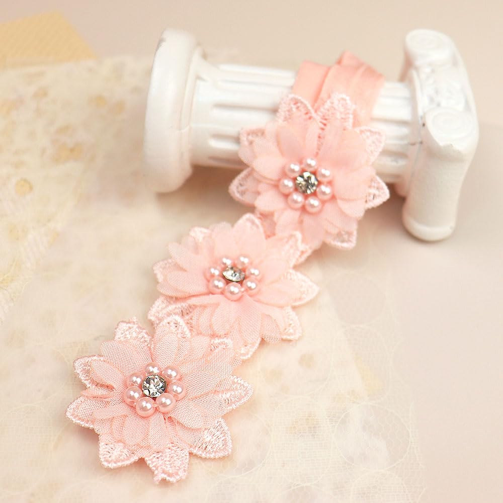 Bethynas headband pink is a versatile prop for birthdays and family photo shoots.