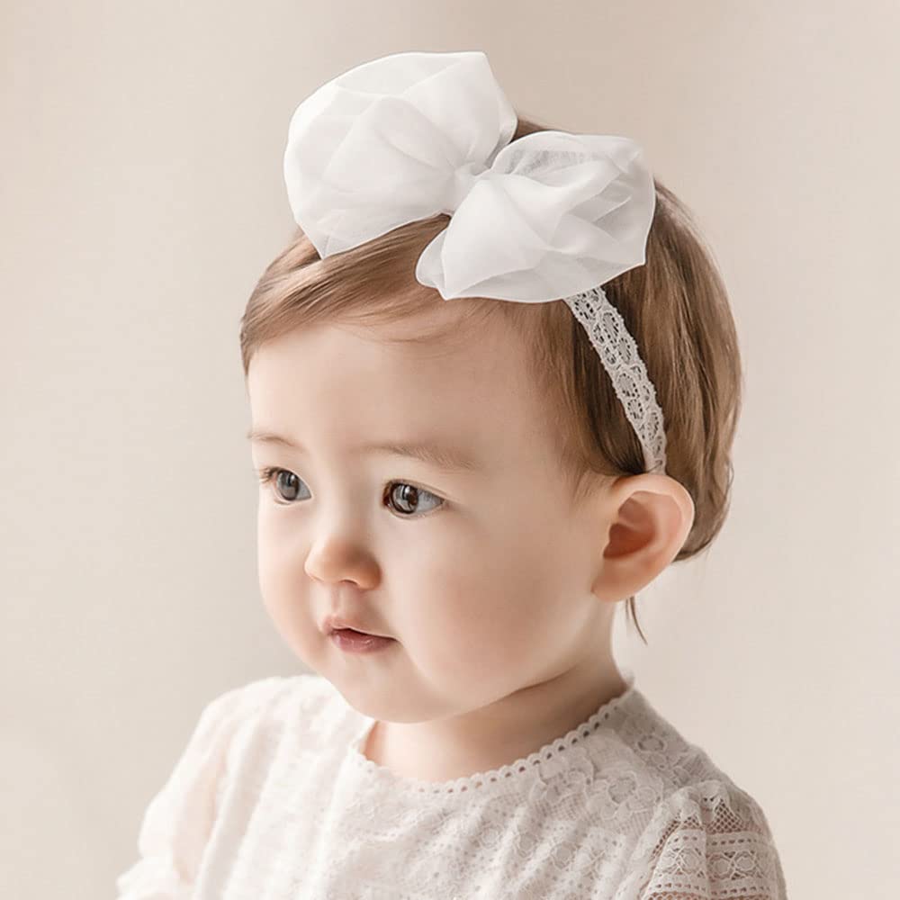 Bethynas headband soft elastic nylon, comfortable all-day wear for infants.