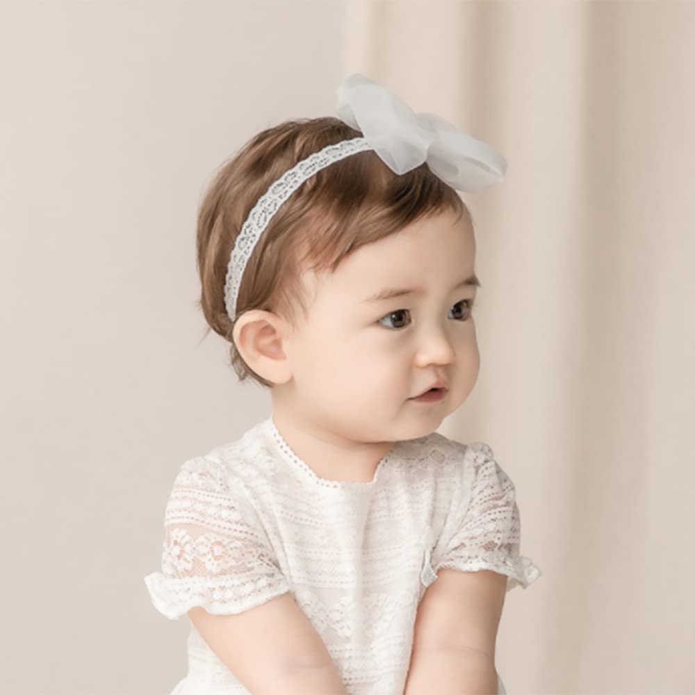 Bethynas lace floral headband, non-slip design for steady photo sessions.