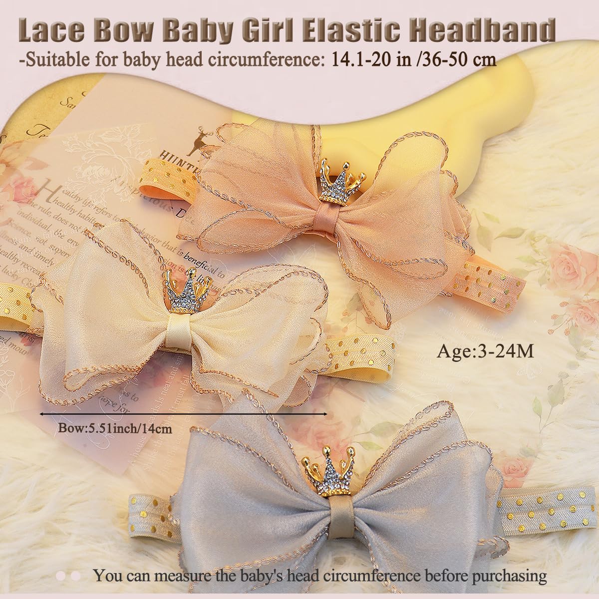 Bethynas comfy headband shown staying in place without slipping