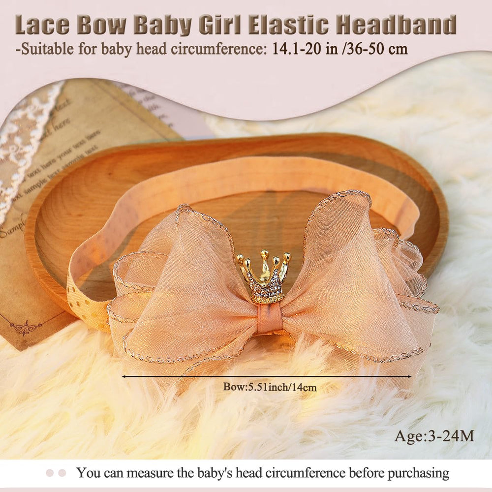 Bethynas princess crown-detail headband creates picture-ready moments with gentle, breathable materials