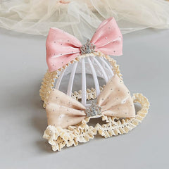 Bethynas Baby Headband side view, non-slip elastic design stays on without leaving marks