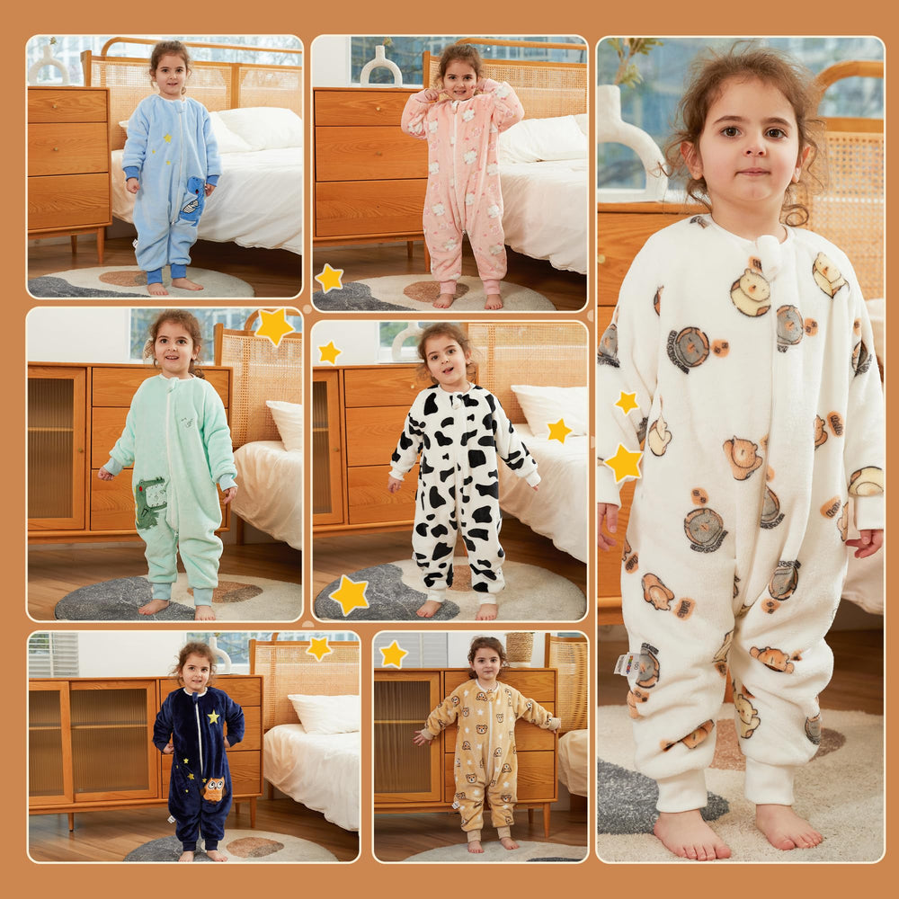 BETTERFUN dark-blue-owl-sleeping-bag-inside-view reveals breathable fabric ideal for indoor use