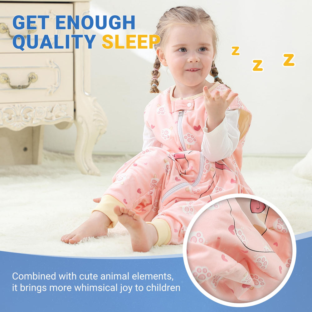 BETTERFUN sleeping bag for walkers two-way zipper provides easy diaper changes.