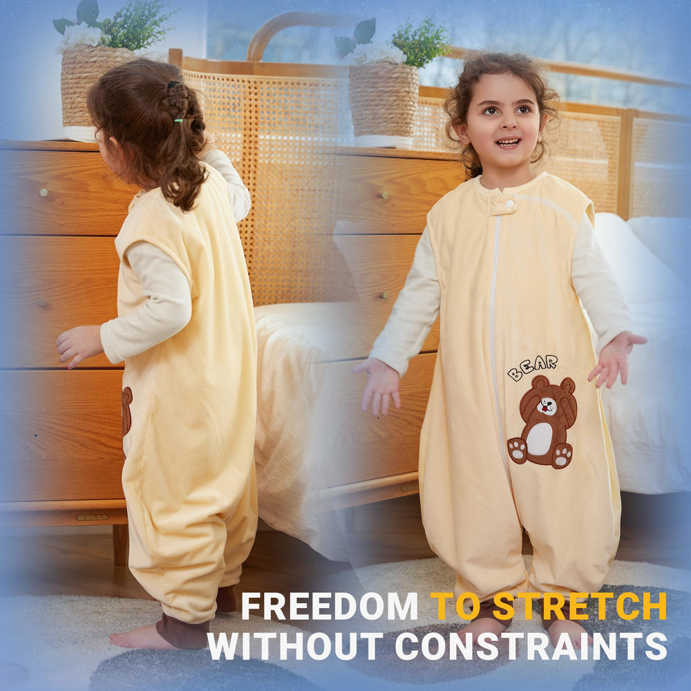 BETTERFUN Toddler Sleeping Sack durable fabric designed for frequent washing.