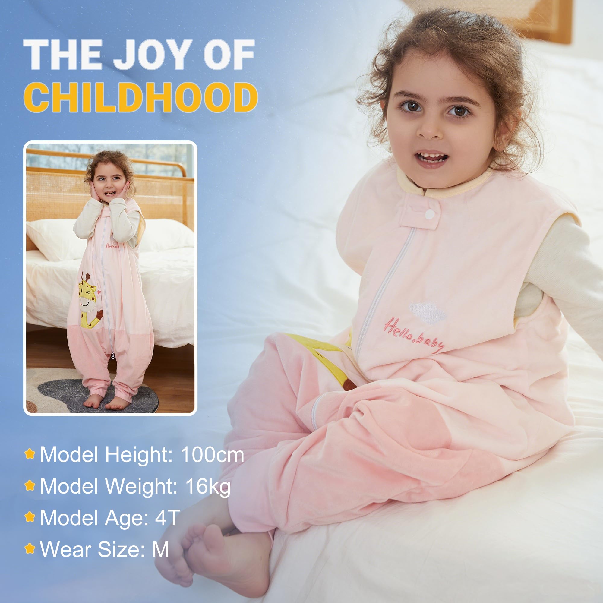 BETTERFUN Split-leg design supports crawling and walking safely.