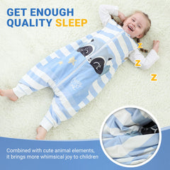 BETTERFUN Toddler Sleeping Sack with Feet back view—durable stitching for daily use.