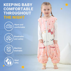 BETTERFUN toddler sleeping sack feet side zip enables quick diaper changes.