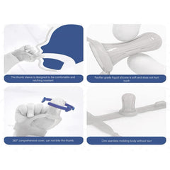 Betued thumb-guard adjustable-buckle-tightness ensures a comfortable custom fit