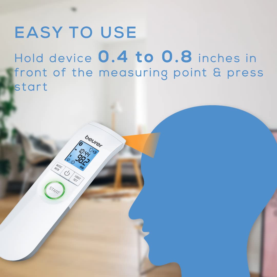 Beurer FT95 room temperature reading for nursery and home comfort.
