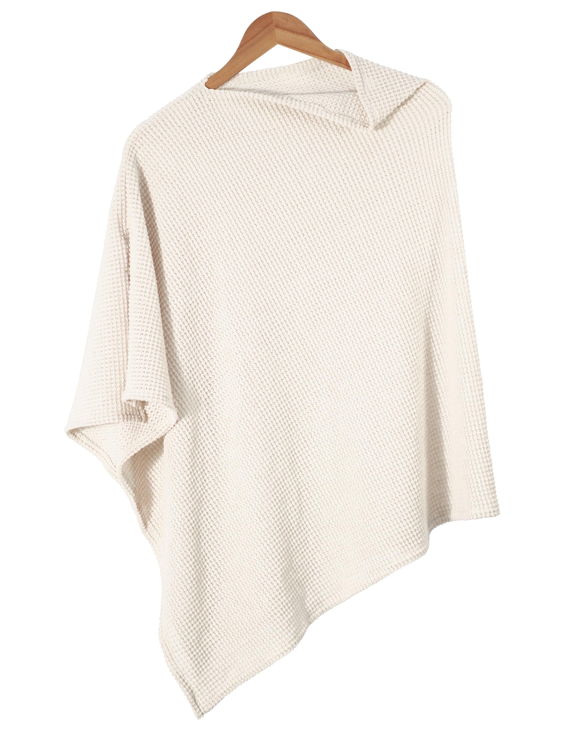 BEWDIO beige nursing cover fabric closeup shows soft knit texture for comfort.