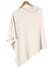 BEWDIO beige nursing cover fabric closeup shows soft knit texture for comfort.