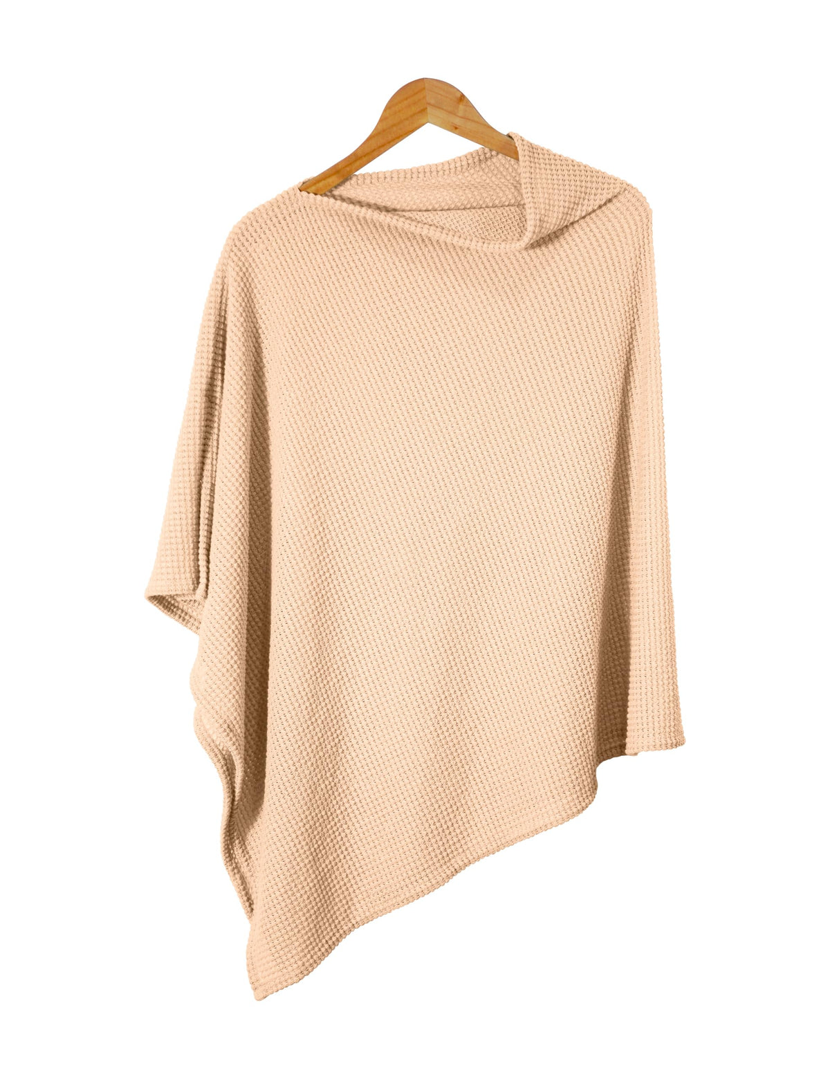 BEWDIO Camel nursing cover folded compactly for discreet on-the-go privacy